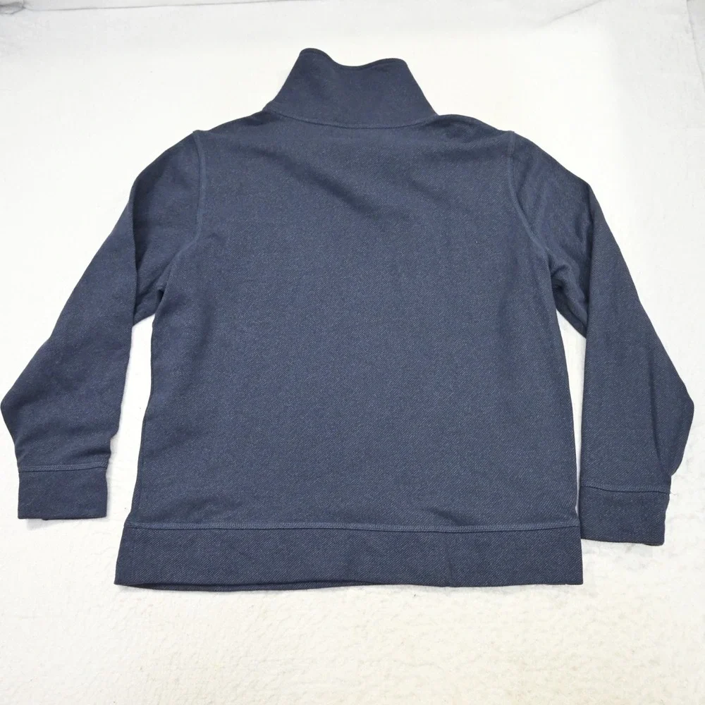 Banana Republic Shawl Neck Sweater Men XL Blue Cotton Blend Long Sleeve Pullover